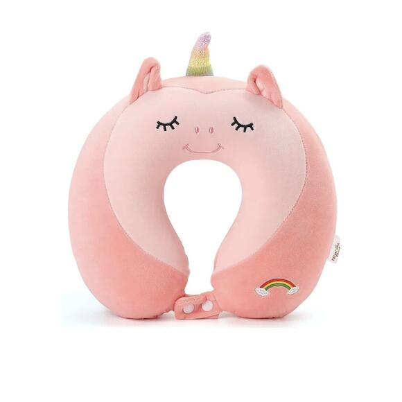 Niuniu Daddy-Unicorn Kids Travel Pillow for 3yrs. & Up, Soft, New,‎ & Adorable🦄 - Picture 1 of 5